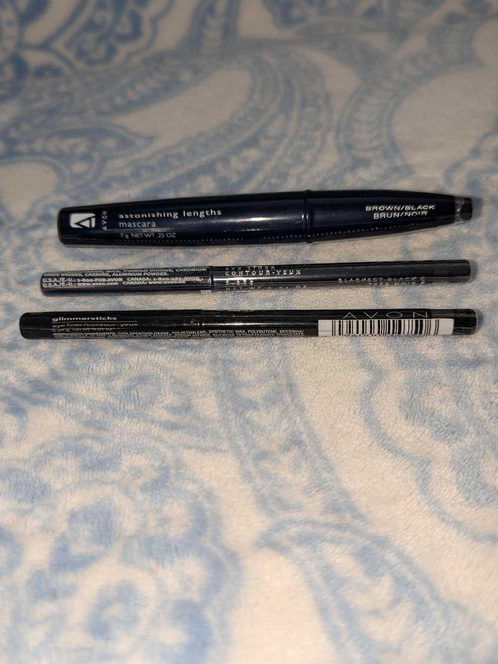 Brown & Black Astonishing Lengths Mascara W/Black Eyeliners Trio